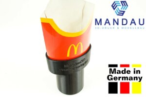 Mc Donalds Pommeshalter für Getränkehalter / Cupholder - Pommesadapter Fries