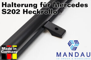 Halterung für Mercedes W202 Kombi/S202 Heckrollo