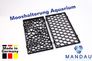 Moos-Halterungssystem Aquarium Rückwand - Aquascaping Moosgitter Mooswand