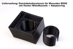 Cupholder Mercedes W202 Flache Mittelkonsole (Kopie)