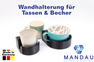 Wandhalterung für Tassen -Tassenhalterung Becherhalter Modellbahn H0 Märklin Esu